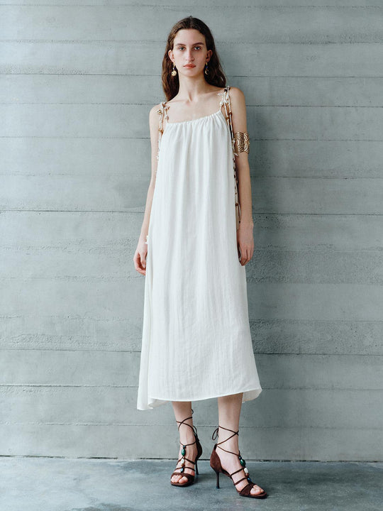 Beaded Decor A-Line Maxi Dresses