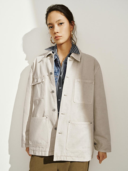 Patch Pockets Button Up Denim Jackets