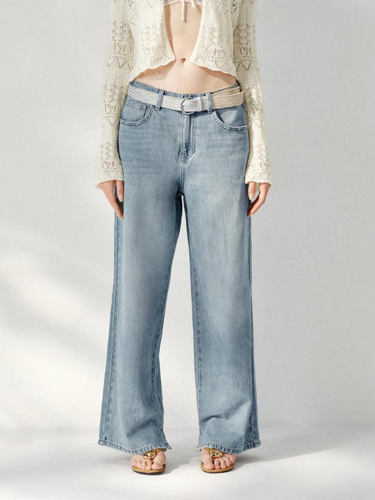 Jeans mit weitem Bein