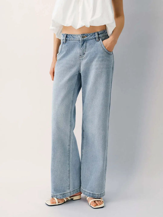 Cotton Medium-Weight Non-Stretch Jeans