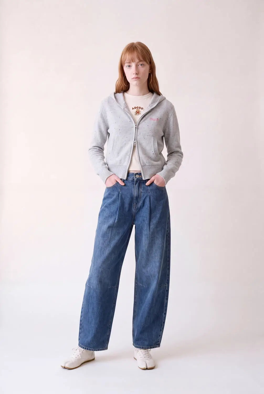 Jeans by Urban Revivo Fashion in blue denim with wide-leg fit