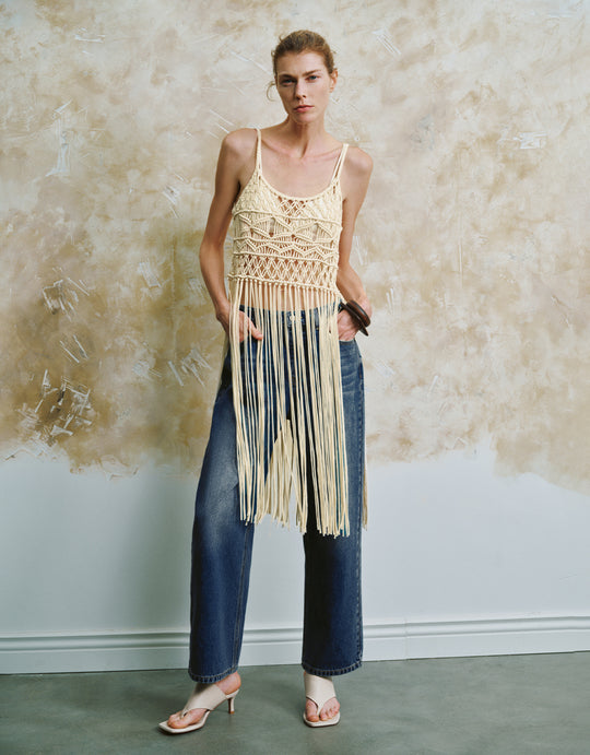 T-shirts tricotés au crochet Cami