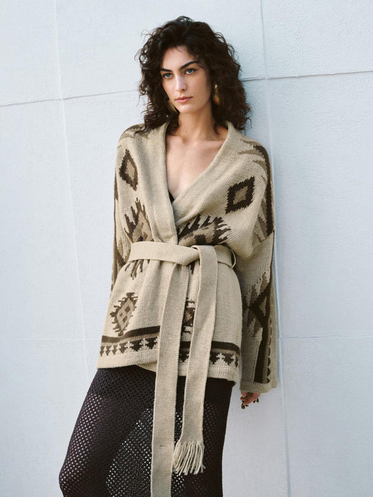 Cardigan in maglia azteca Robe