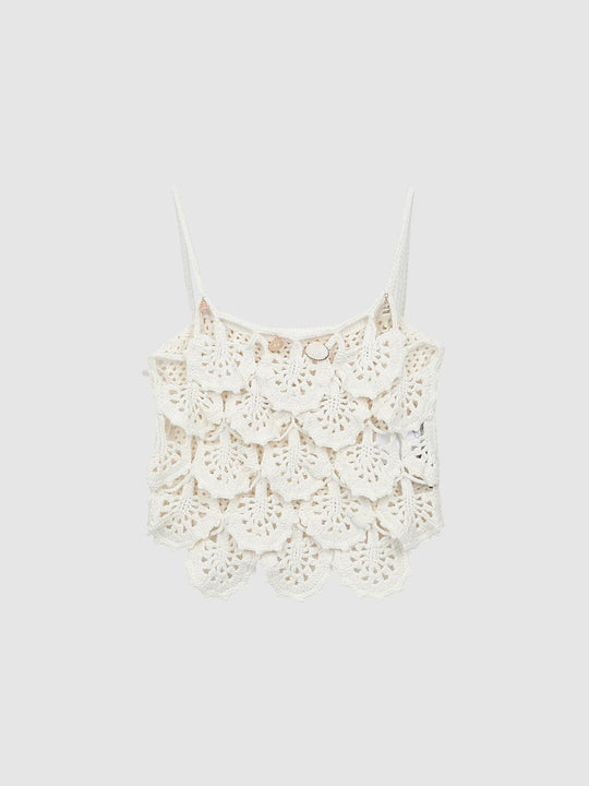 Débardeurs en crochet tricoté