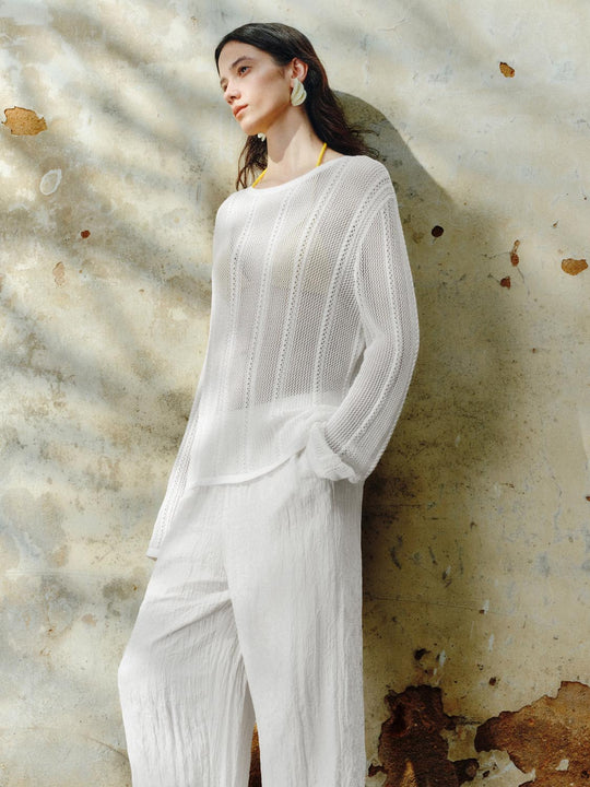 Sheer Knitted T-Shirts