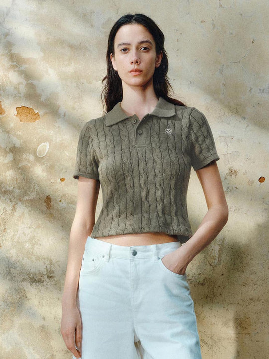 Cable Knitted T-Shirts