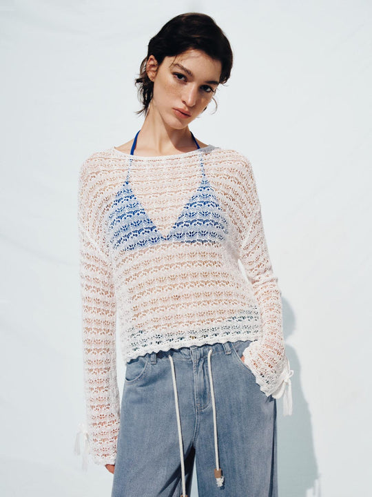 Knitted Lace T-Shirts