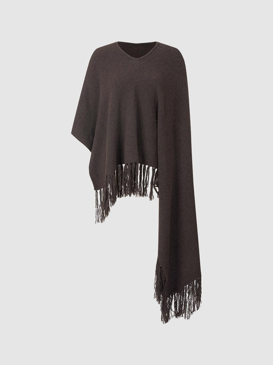 Quasten Saum Oversize Gestrickte Cardigans