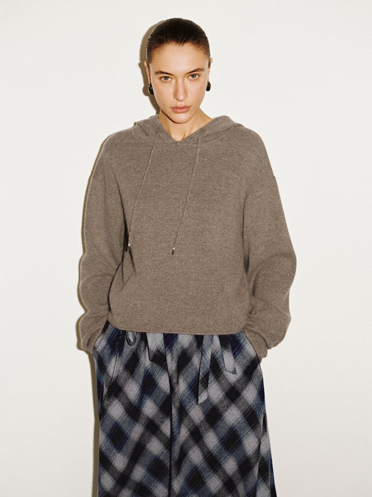 Hooded Long Sleeve Knitted T-Shirts