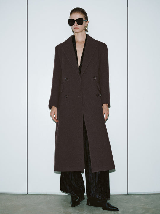 Manteaux longs à double boutonnage