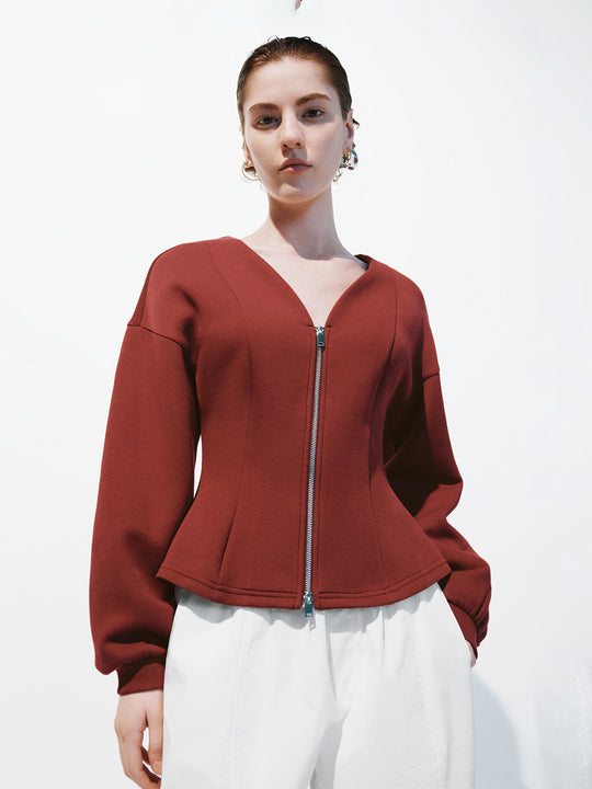 Vestes à fermeture éclair frontale