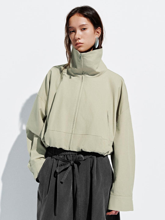 Stand Collar Full Zip Jackets