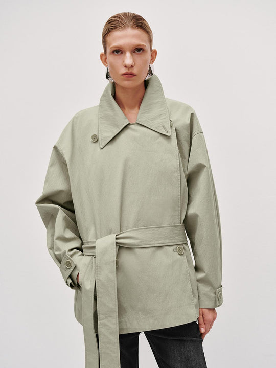 Belted Short Trench Coats