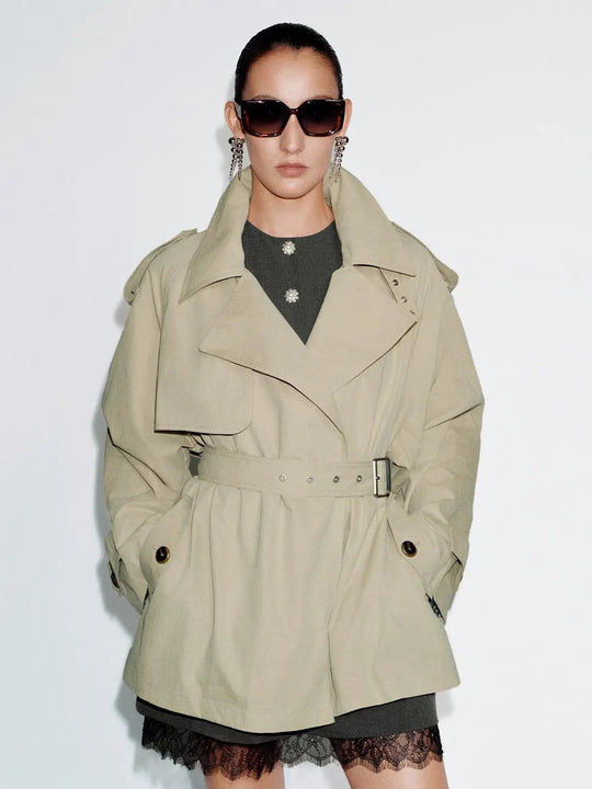 Lapelled Belted Jackets
