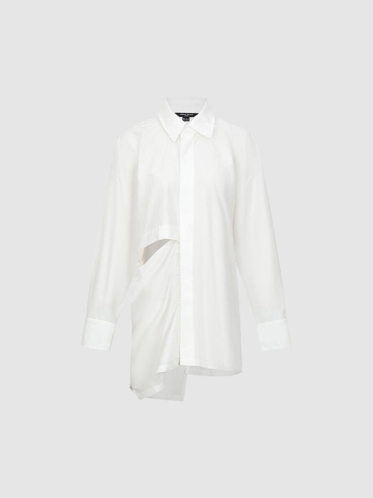 Camicie a maniche lunghe con orlo irregolare