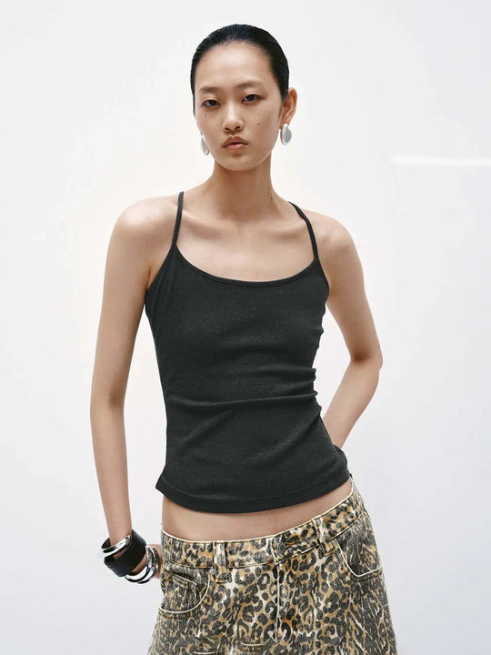 Camisetas sin mangas ajustadas con tirantes