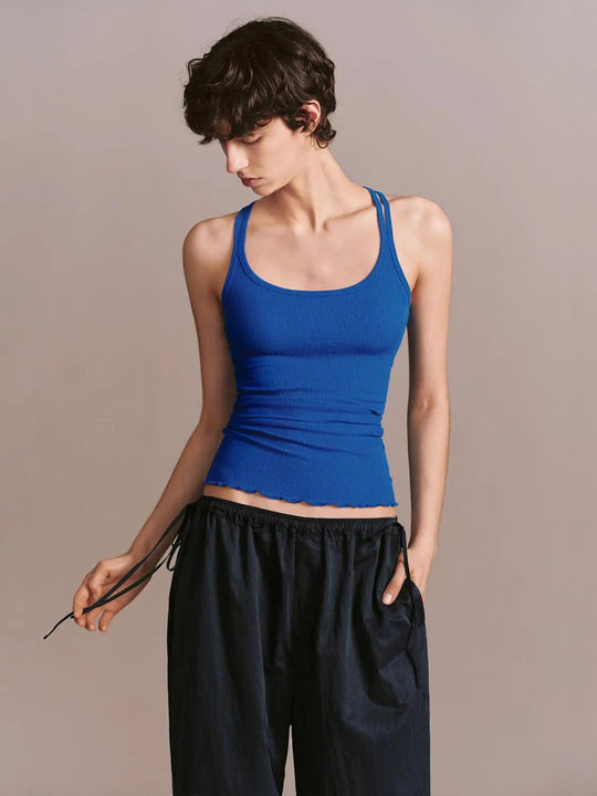 Viscose Ribbed Tank Tops