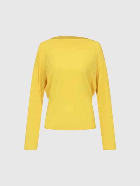 Dropped Shoulder Cotton Long Sleeve T-Shirt