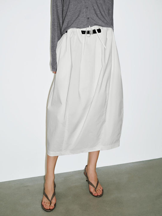 Faldas globo con cinturón