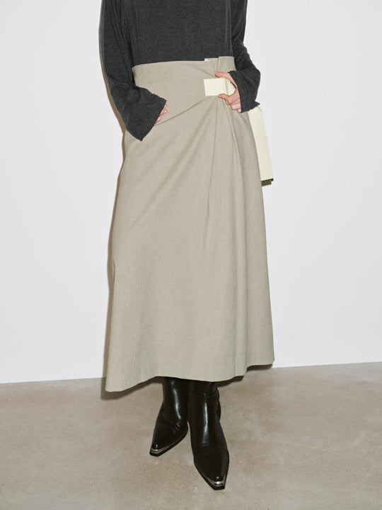 Jupes midi droites enveloppantes