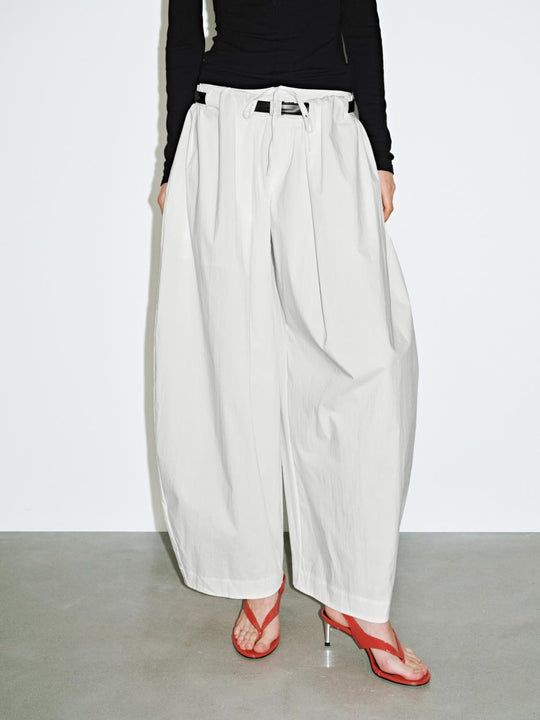 Belted Wide Leg Pants