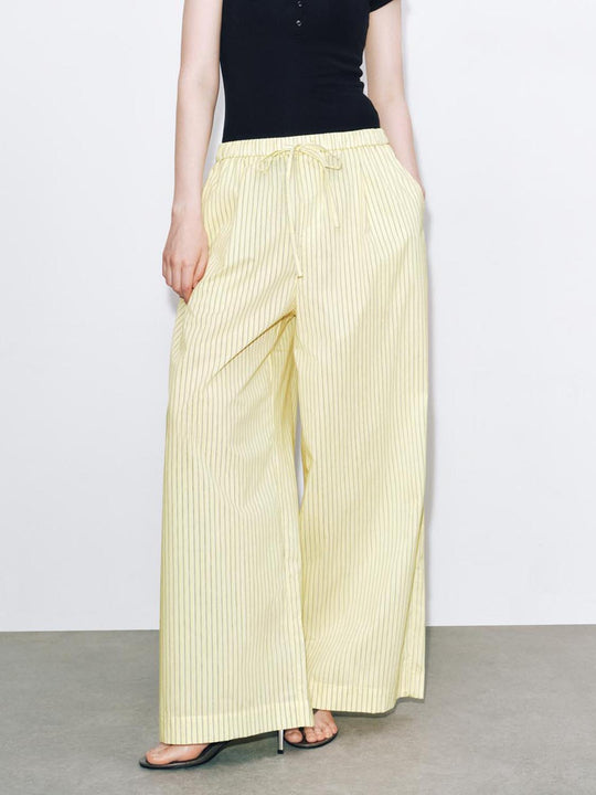 Pantalon à jambes larges