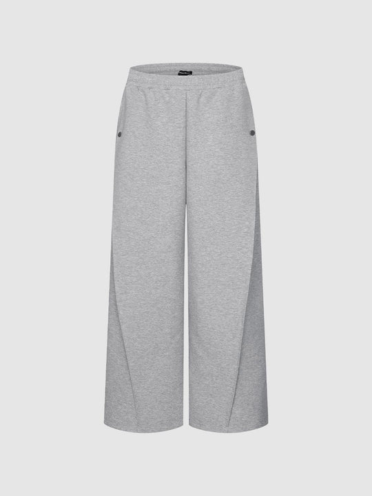 Drawstring Pull On Wide Leg Pants