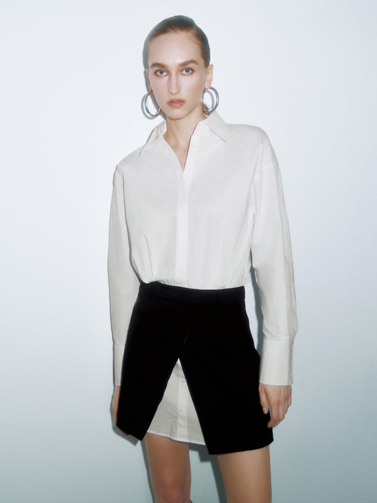 Abito camicia 2 in 1 a trapezio