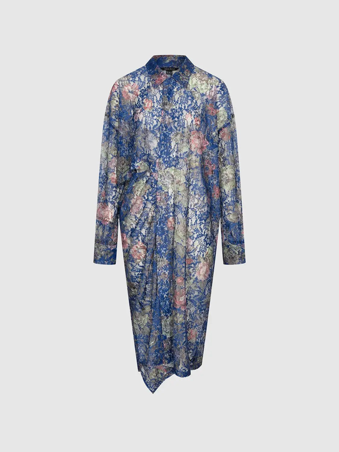 Sheer Laced Straight Midi Dresses by Urban Revivo Fashion