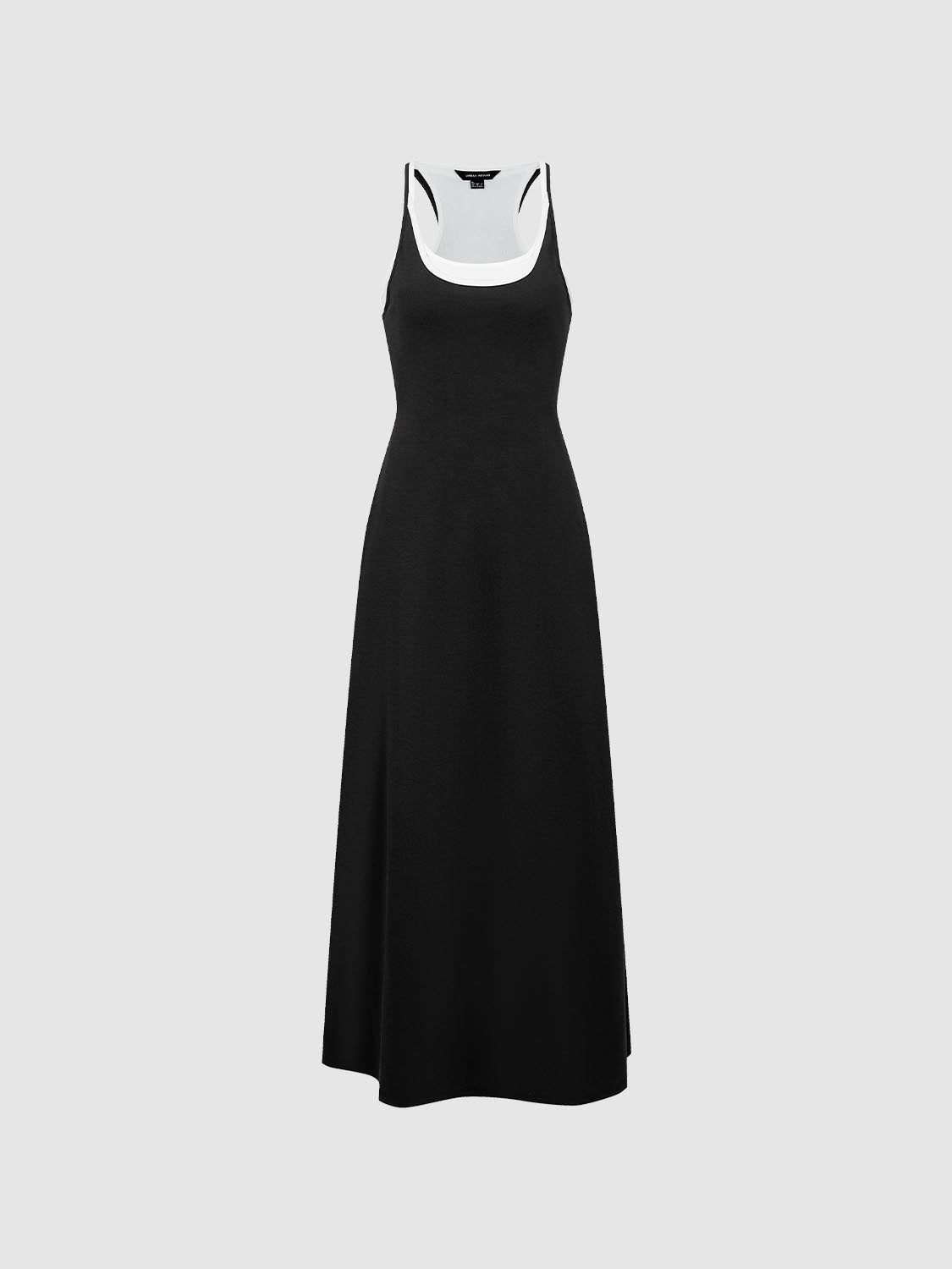2 In 1 Strappy A-Line Midi Dresses by Urban Revivo Fashion