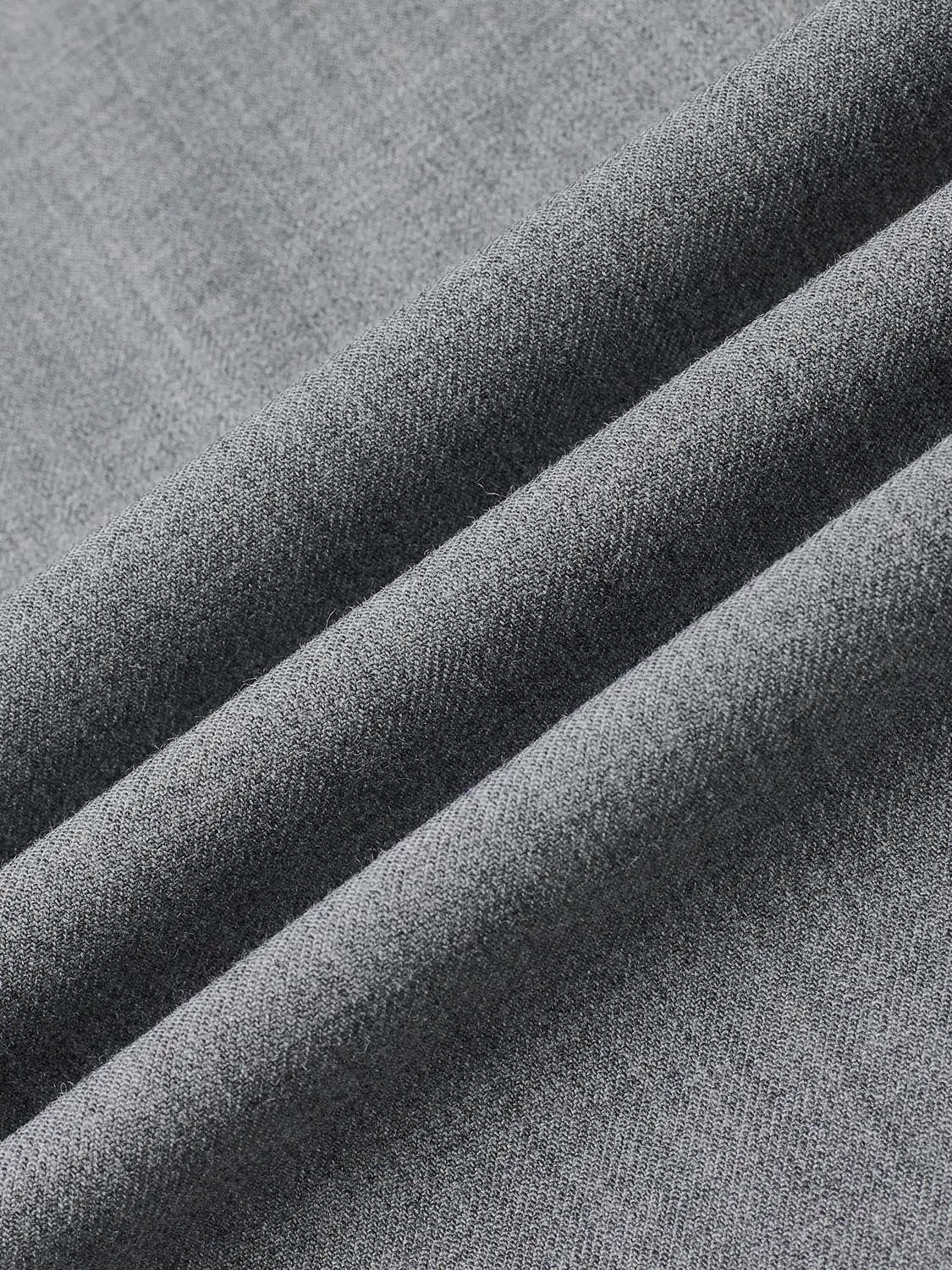 A-Line dress fabric in gray heather with textured weave