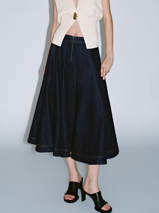 Faldas largas de mezclilla