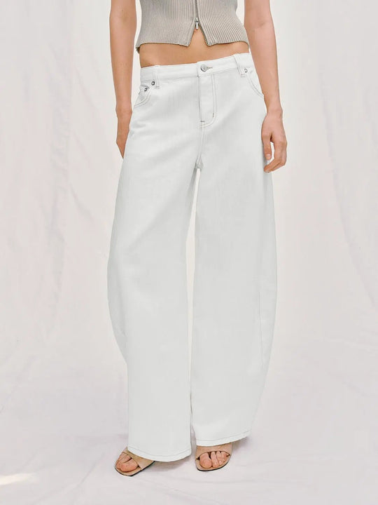 Soft Lightweight Relaxed Wide-leg Cotton Pants