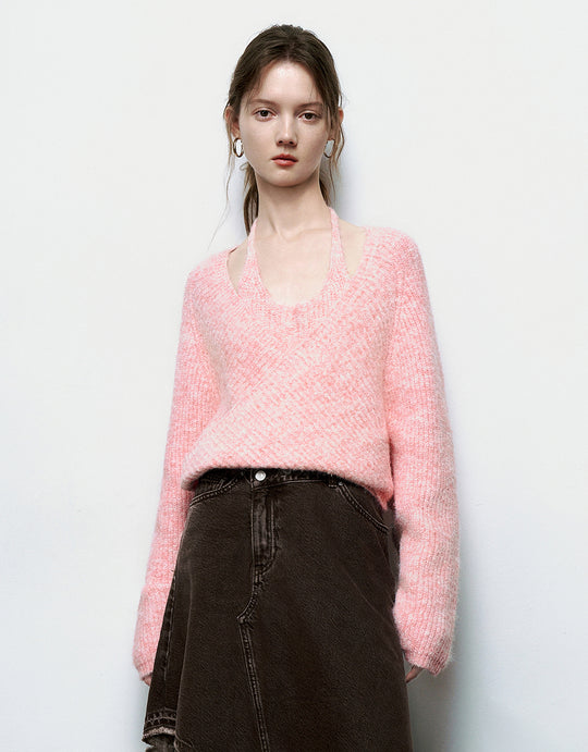 2 In 1 Crossover Knitted T-Shirt