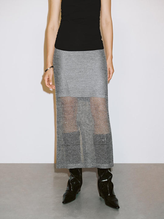 Skinny Knitted Midi Skirts