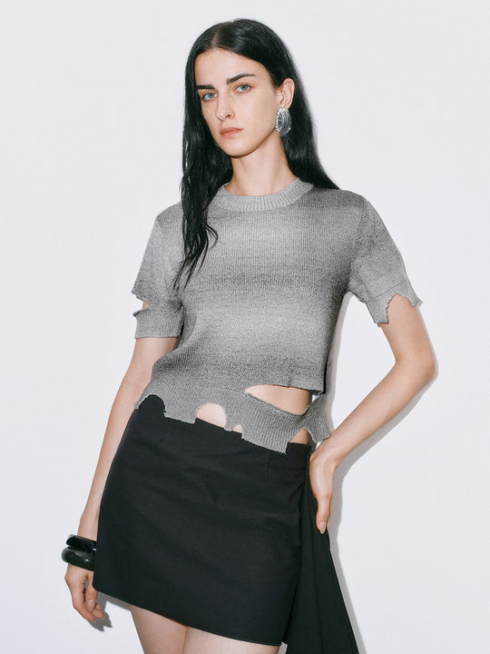 Ripped Knitted T-Shirts