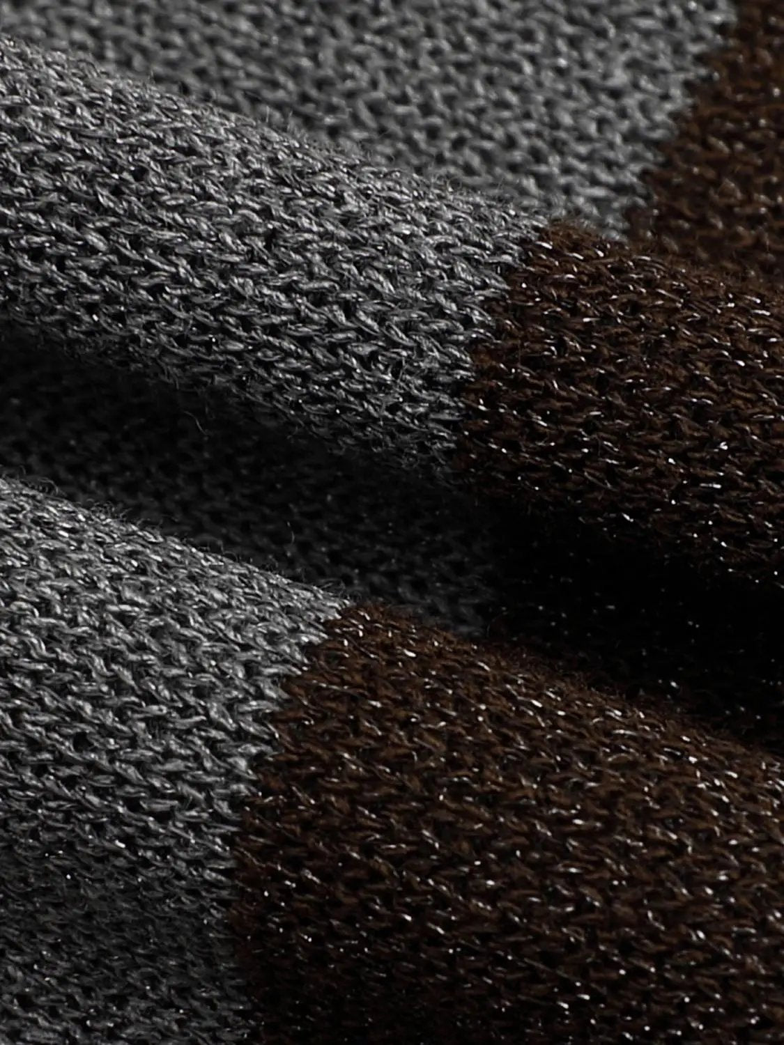 Knitted cardigans swatches in gray, black and brown by Urban Revivo Fashion