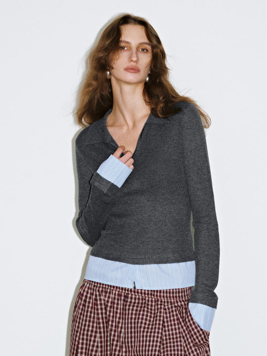 2 en 1 T-shirts tricotés - SUGGY