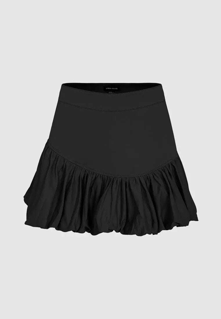 Cotton leopard print tiered ruffle skirt by Urban Revivo Fashion