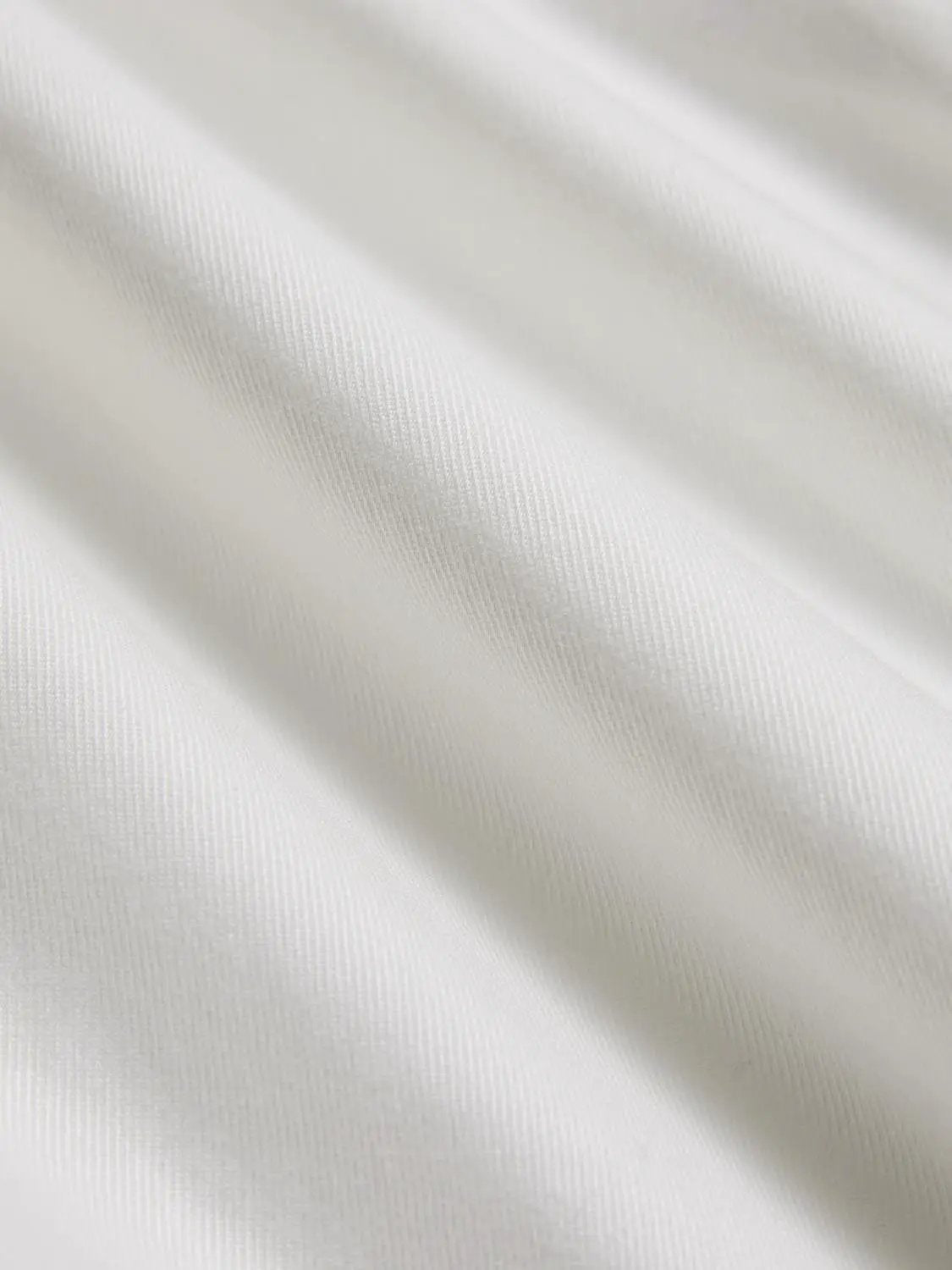 Cotton A-line skirt fabric close-up in white, Urban Revivo Fashion