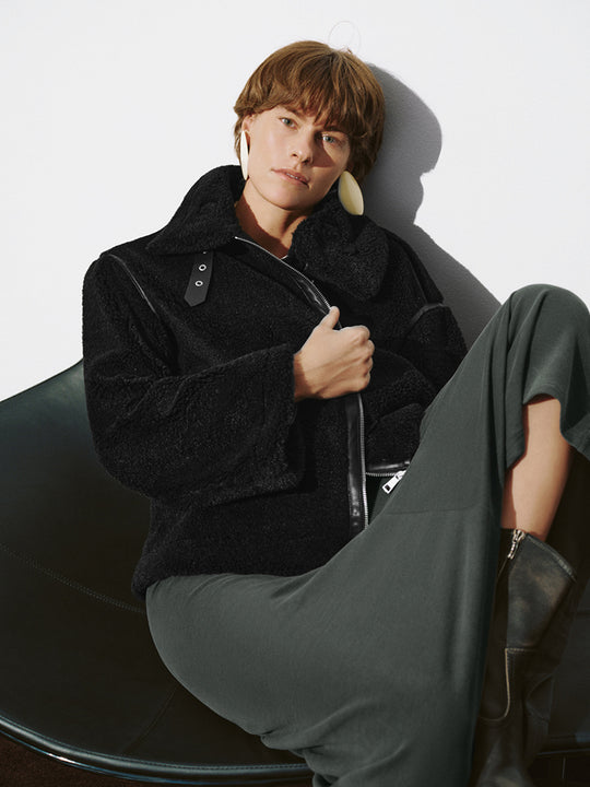 Vestes en fourrure ample