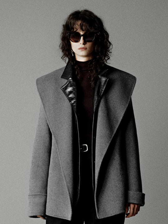 Manteaux oversize à fermeture avant enveloppante