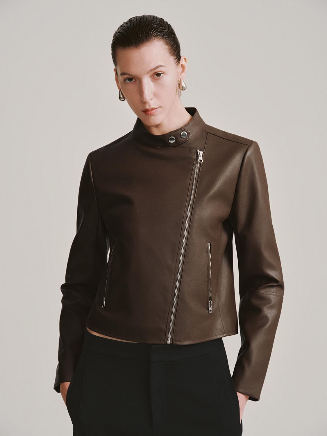 Vegan Leather Biker Jackets