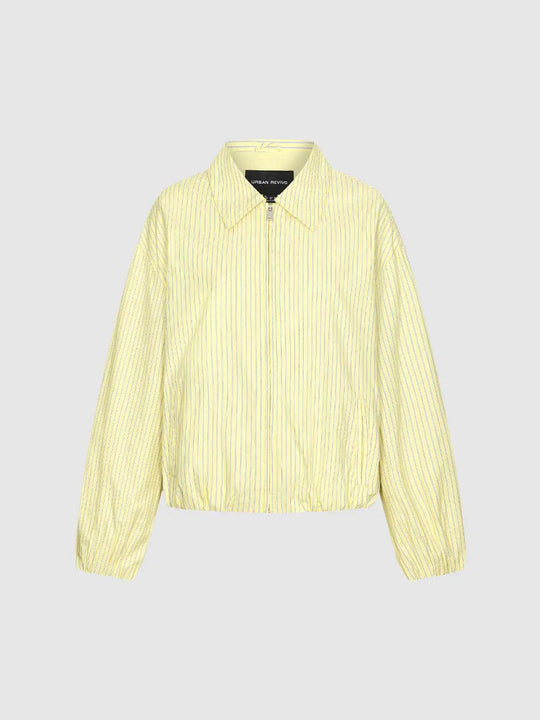 Cotton Striped Jacket