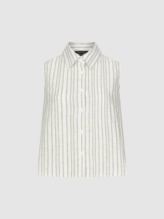 Striped Sleeveless Shirts