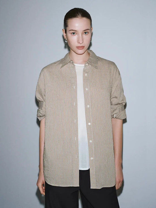 Loose Fit Striped Shirts