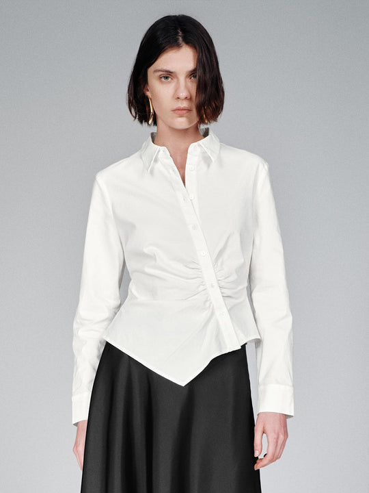 Asymmetric Slim Fit Shirts