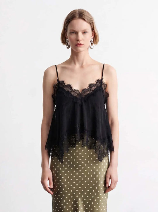 Lace Trim Spaghetti Strap Camisole