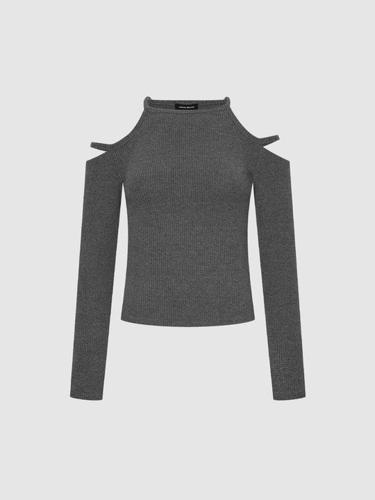 Camisetas de manga larga recortadas