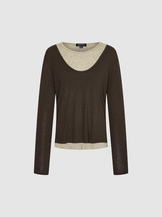 T-shirts à manches longues 2 en 1